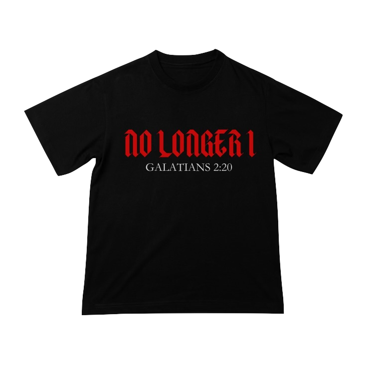 No Longer I - LIMITED EDITION T-Shirt black with  RED print