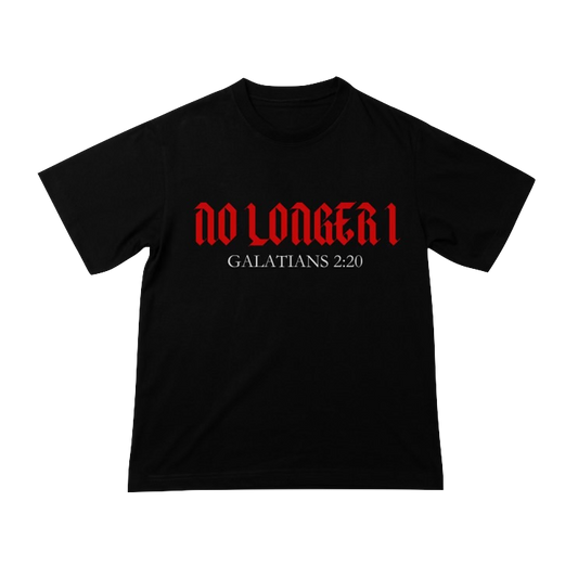 No Longer I - LIMITED EDITION T-Shirt black with  RED print